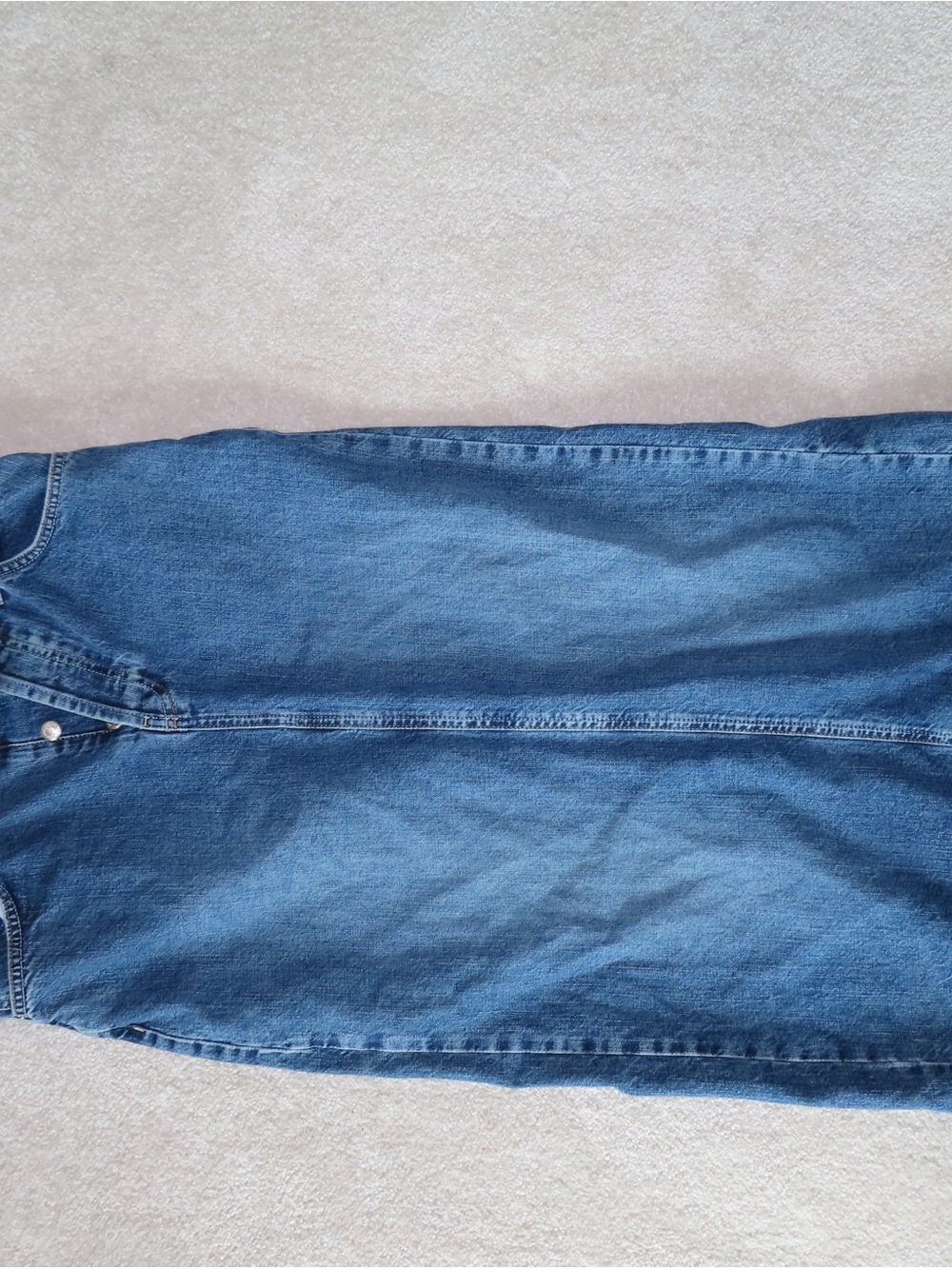 Topshop Men's Straight-Leg Denim Jeans in Mid Blue